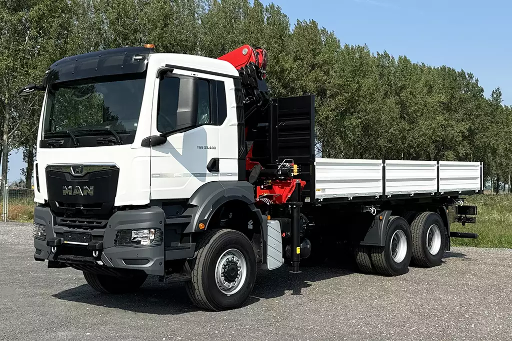 MAN TGS 33.400 BB CH 6x6 Camião com grua