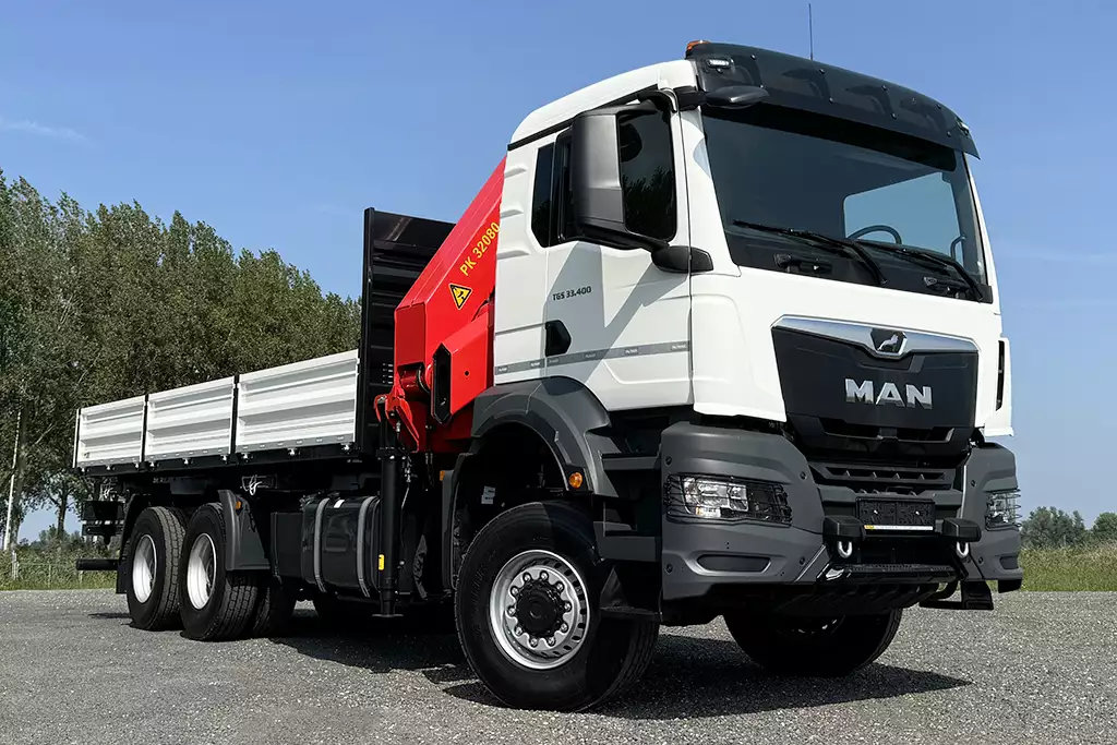 MAN TGS 33.400 BB CH 6x6 Camião com grua