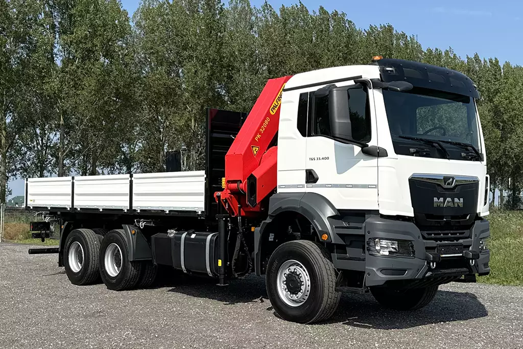 MAN TGS 33.400 BB CH 6x6 Camião com grua