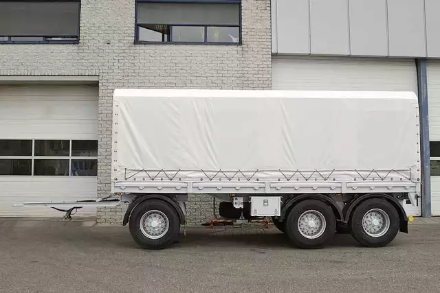 Euromax AHW 3-Axle Canvas Box Drawbar Trailer