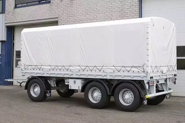 Euromax AHW 3-Axle Canvas Box Drawbar Trailer