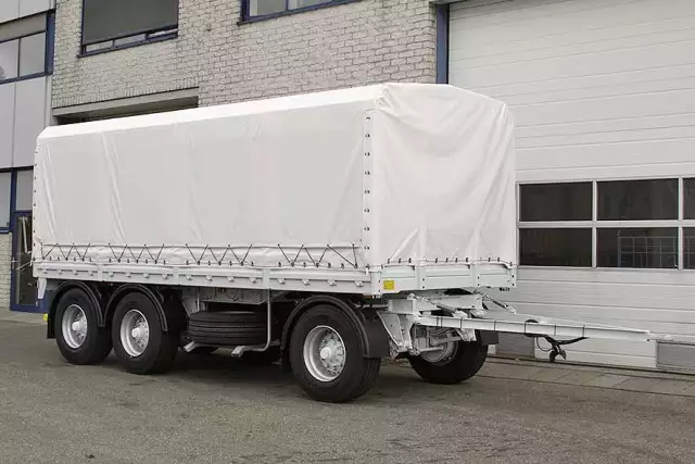 Euromax AHW 3-Axle Canvas Box Drawbar Trailer