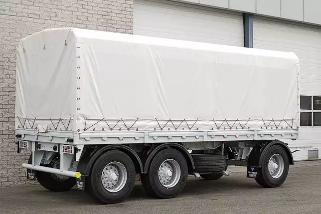 Euromax AHW 3-Axle Canvas Box Drawbar Trailer