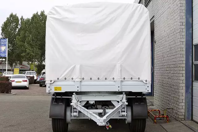 Euromax AHW 3-Axle Canvas Box Drawbar Trailer