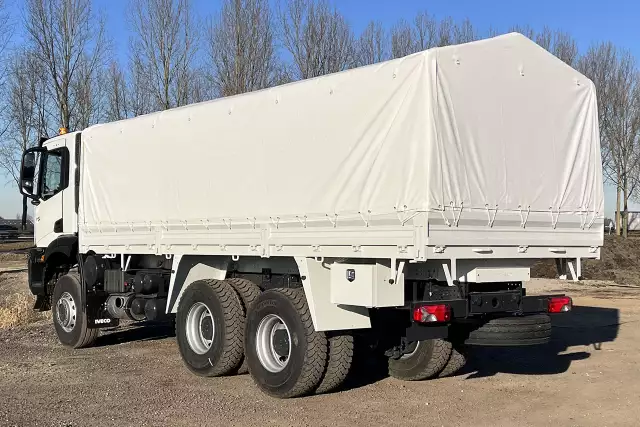 Iveco T-Way AD380T43WH AT 6x6 Tarpaulin/Canvas Body Truck